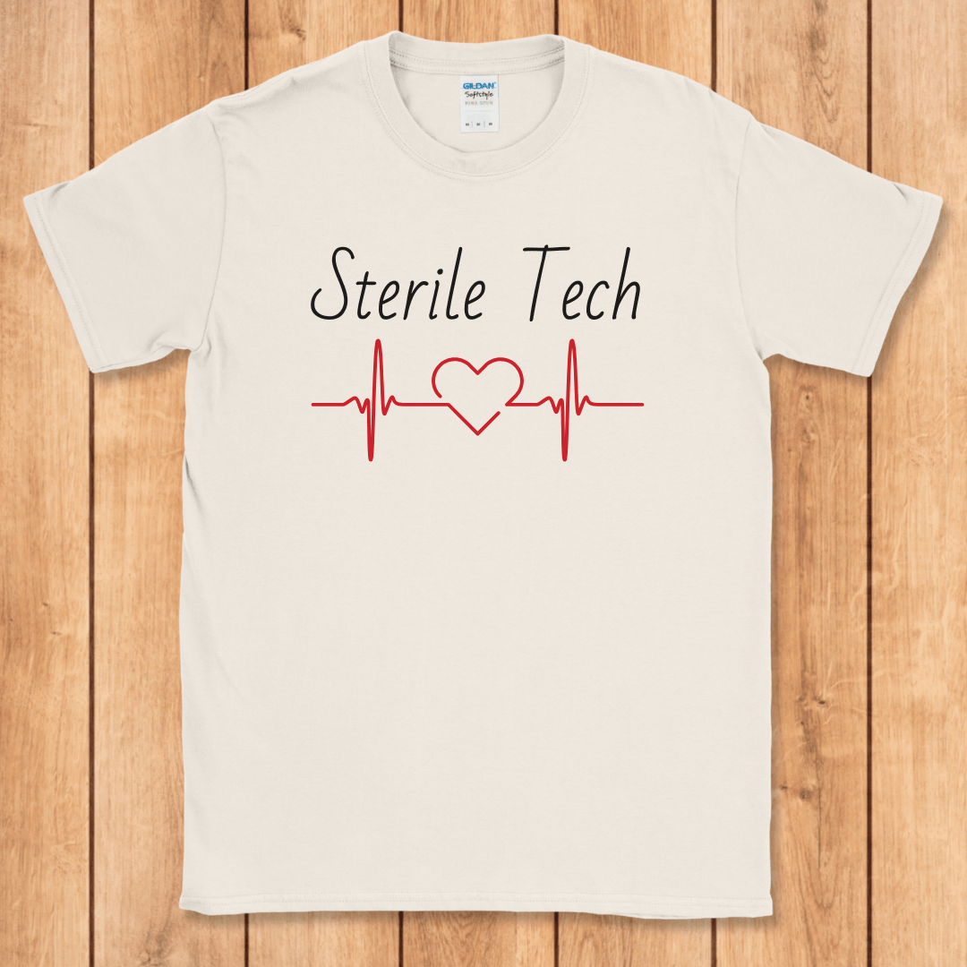 Sterile Tech Heart EKG T-Shirt