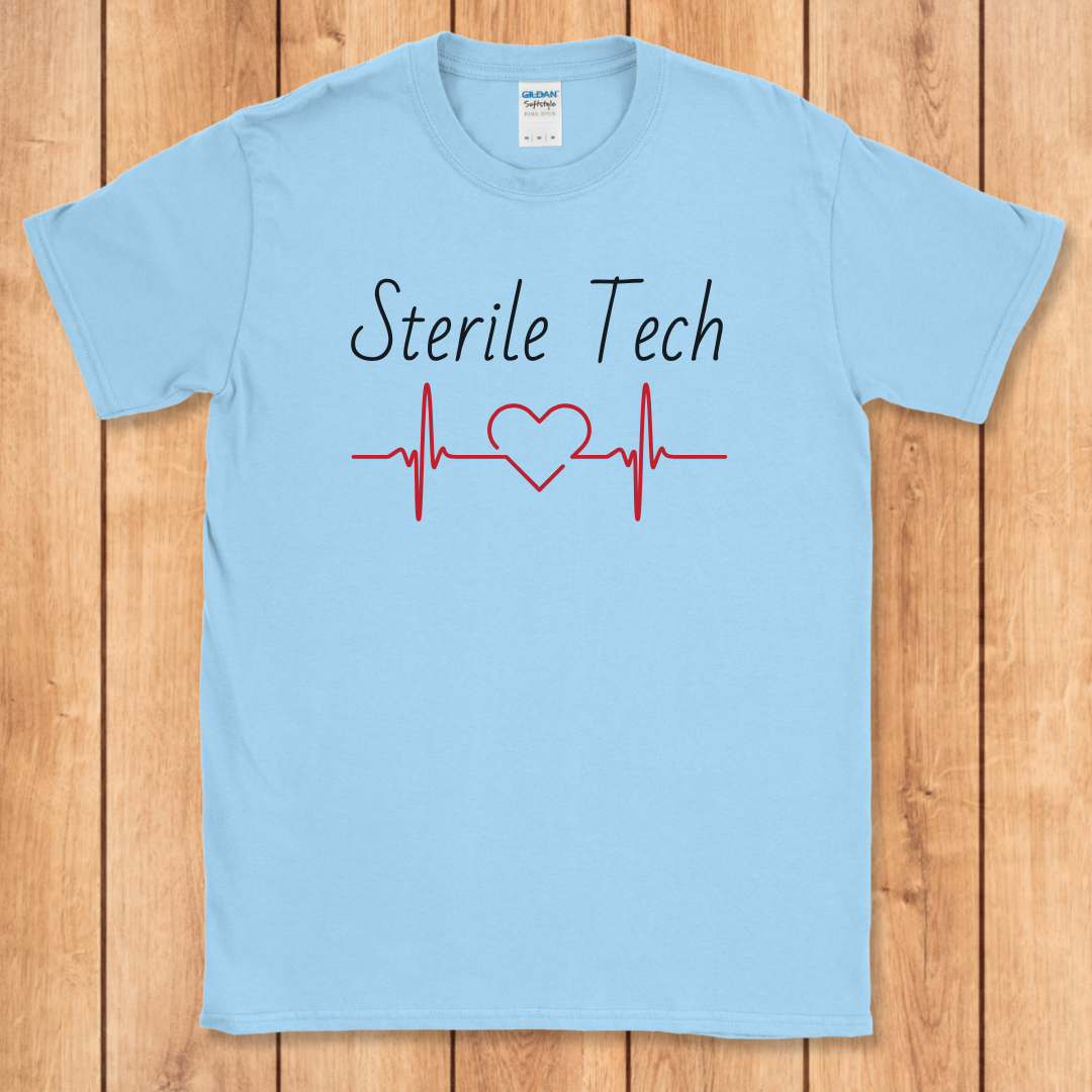 Sterile Tech Heart EKG T-Shirt