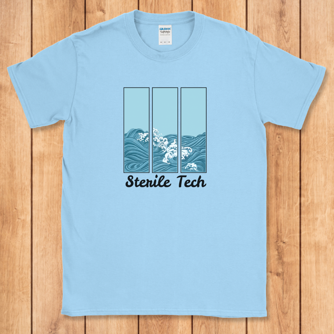 Sterile Tech Ocean Waves T-Shirt