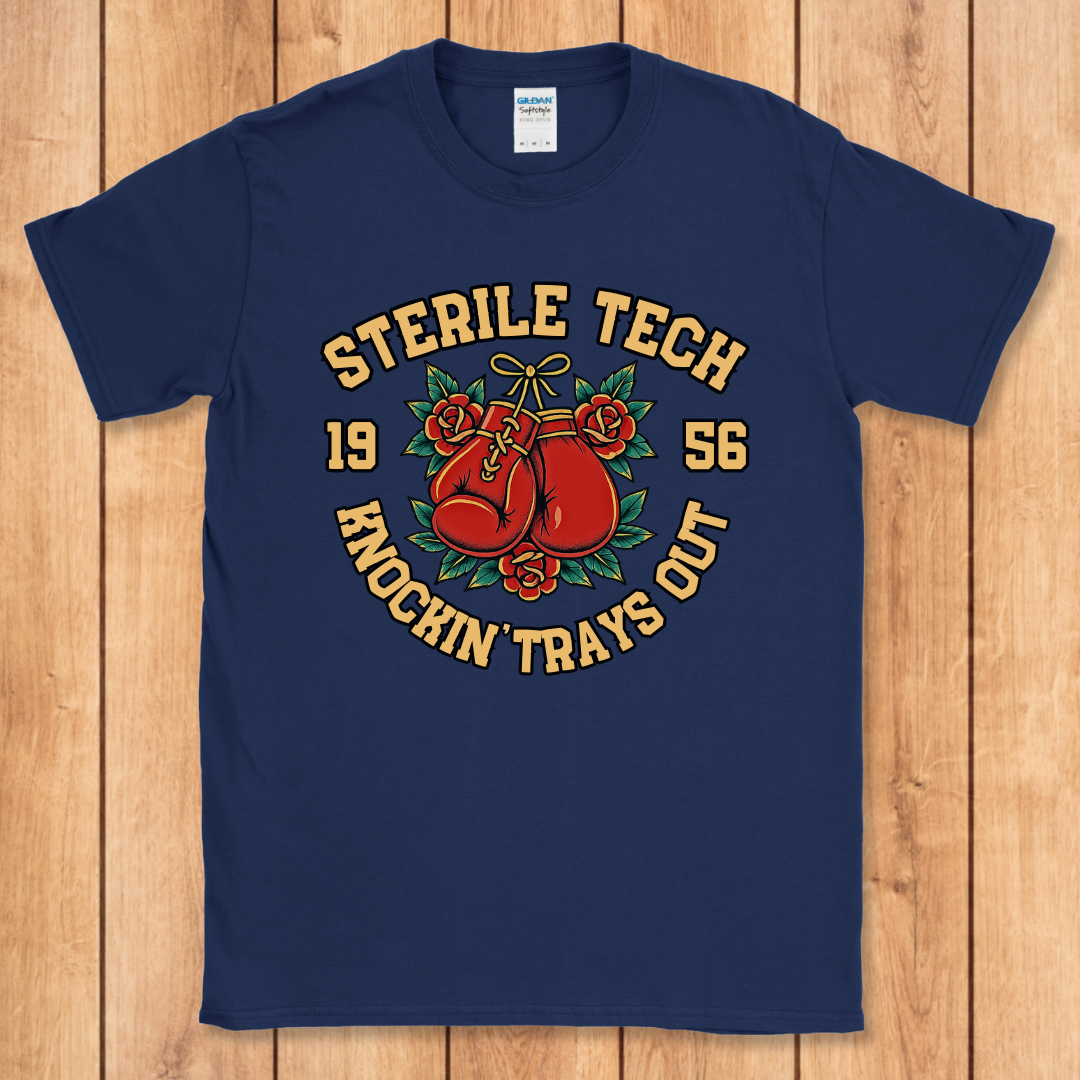 Sterile Tech Boxing Tattoo Style T-Shirt