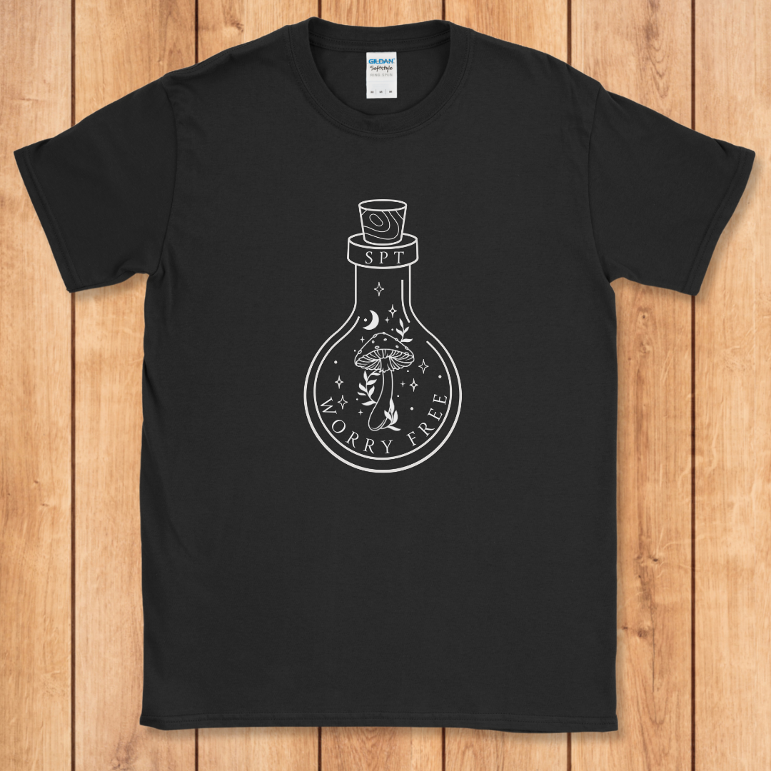 Minimalist Mushroom Bottle T-Shirt