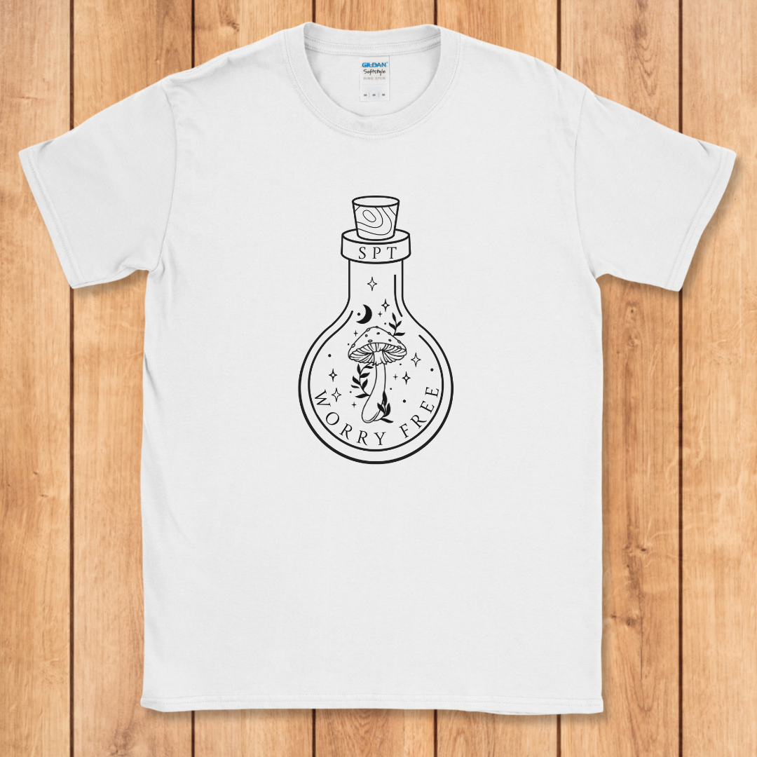 Minimalist Mushroom Bottle T-Shirt