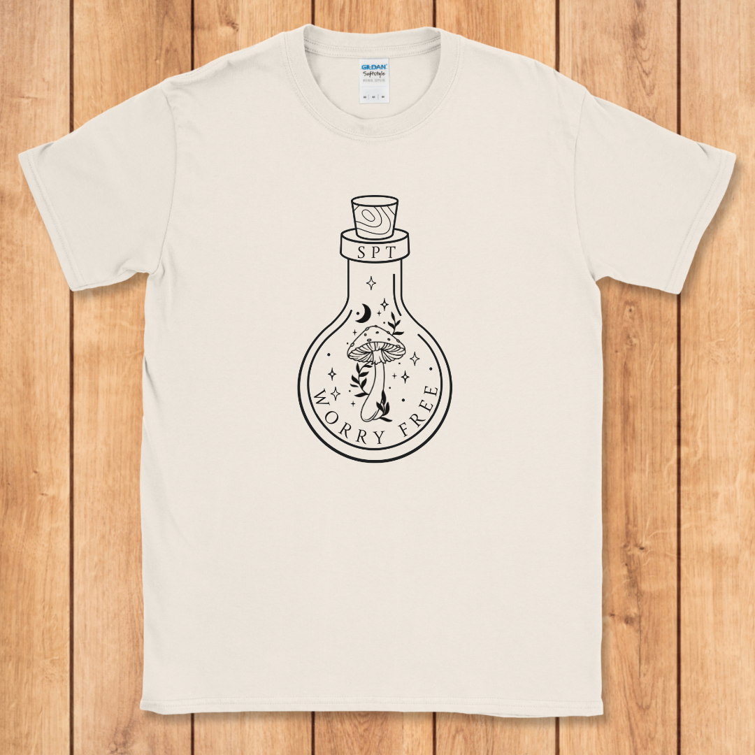 Minimalist Mushroom Bottle T-Shirt