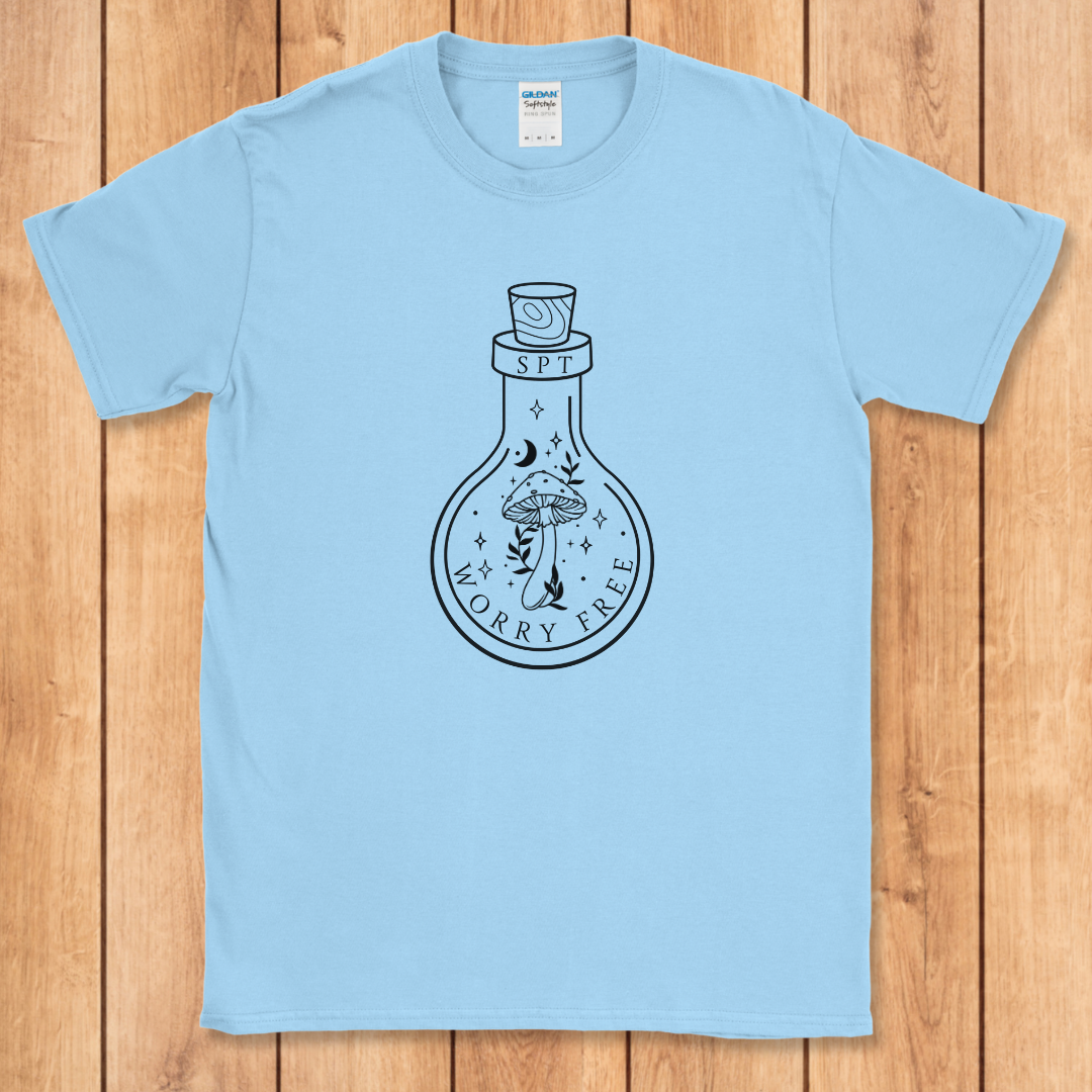 Minimalist Mushroom Bottle T-Shirt