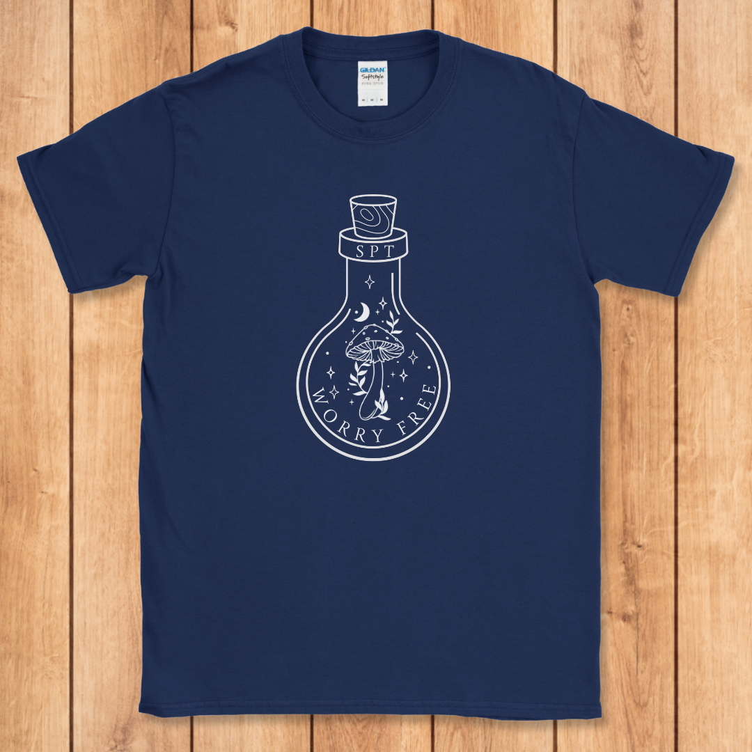 Minimalist Mushroom Bottle T-Shirt