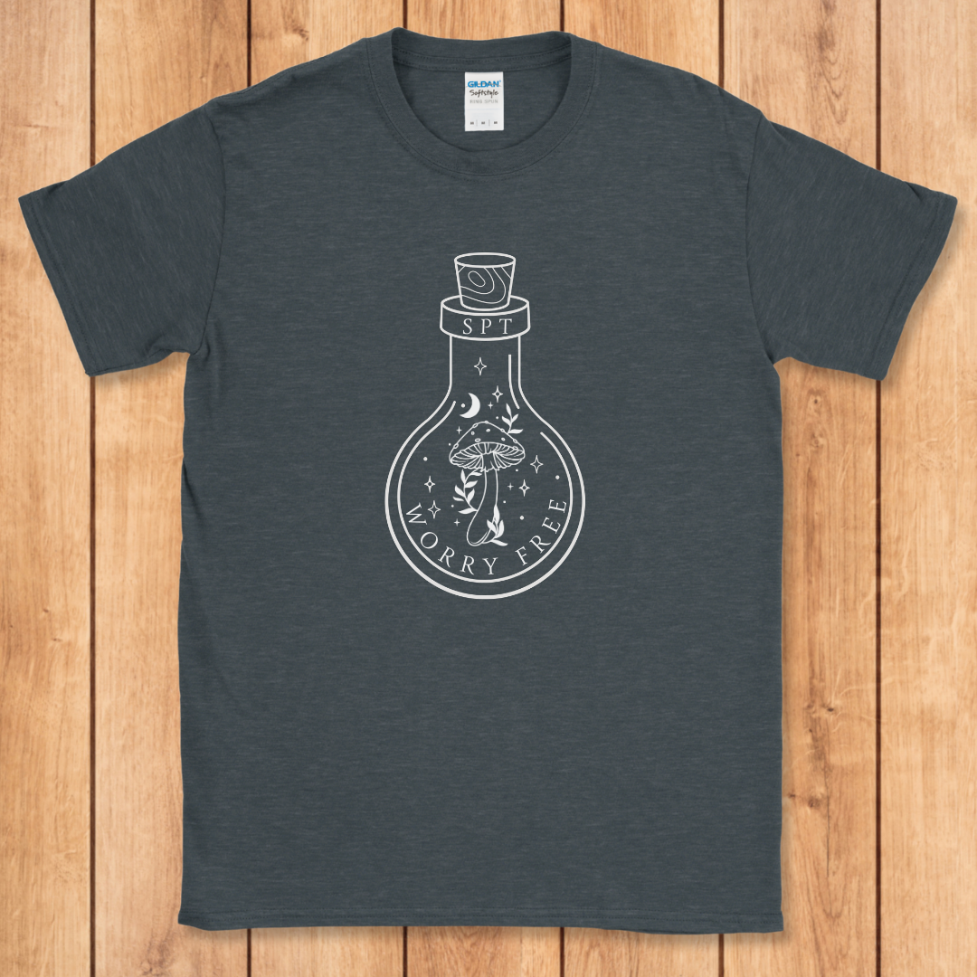 Minimalist Mushroom Bottle T-Shirt