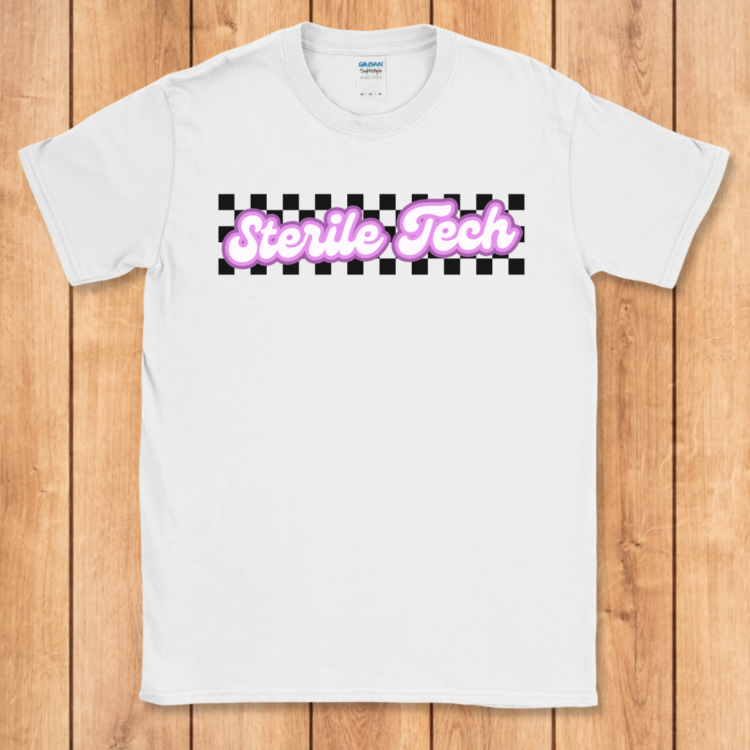 Sterile Tech Retro Checker T-Shirt