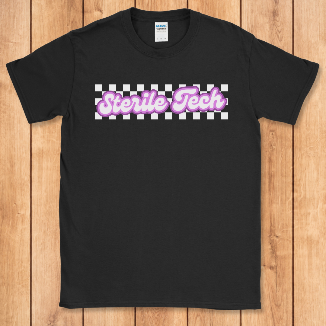 Sterile Tech Retro Checker T-Shirt