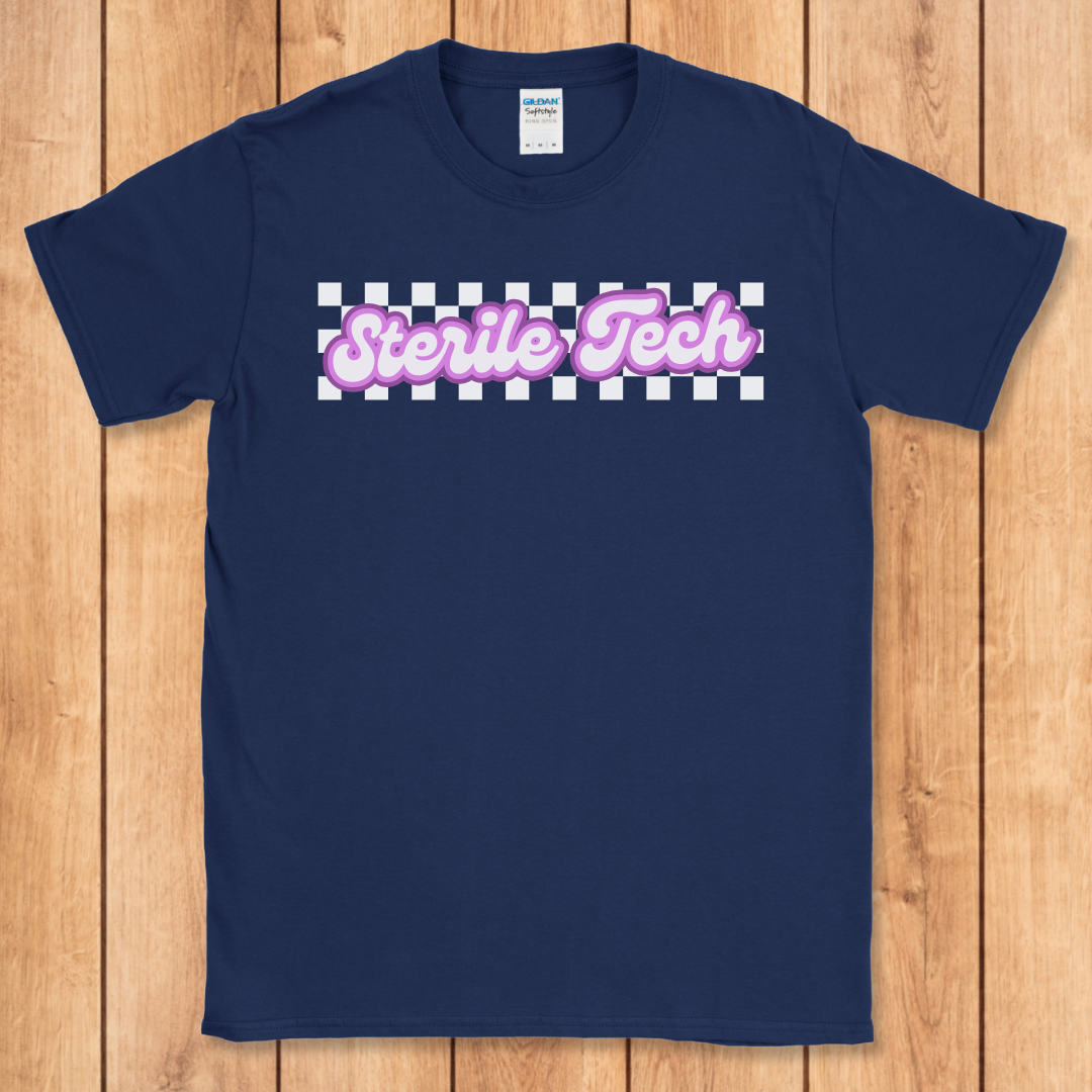 Sterile Tech Retro Checker T-Shirt