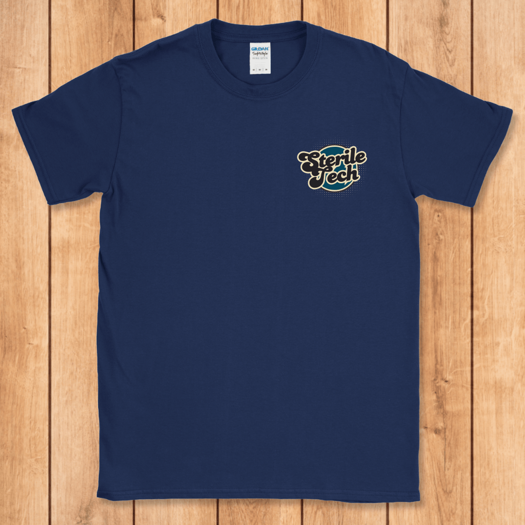 Sterile Tech Retro Chest Print T-Shirt