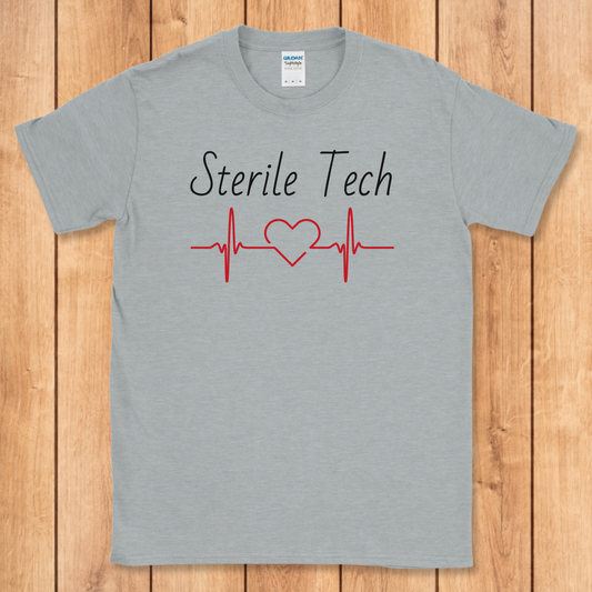 Sterile Tech Heart EKG T-Shirt