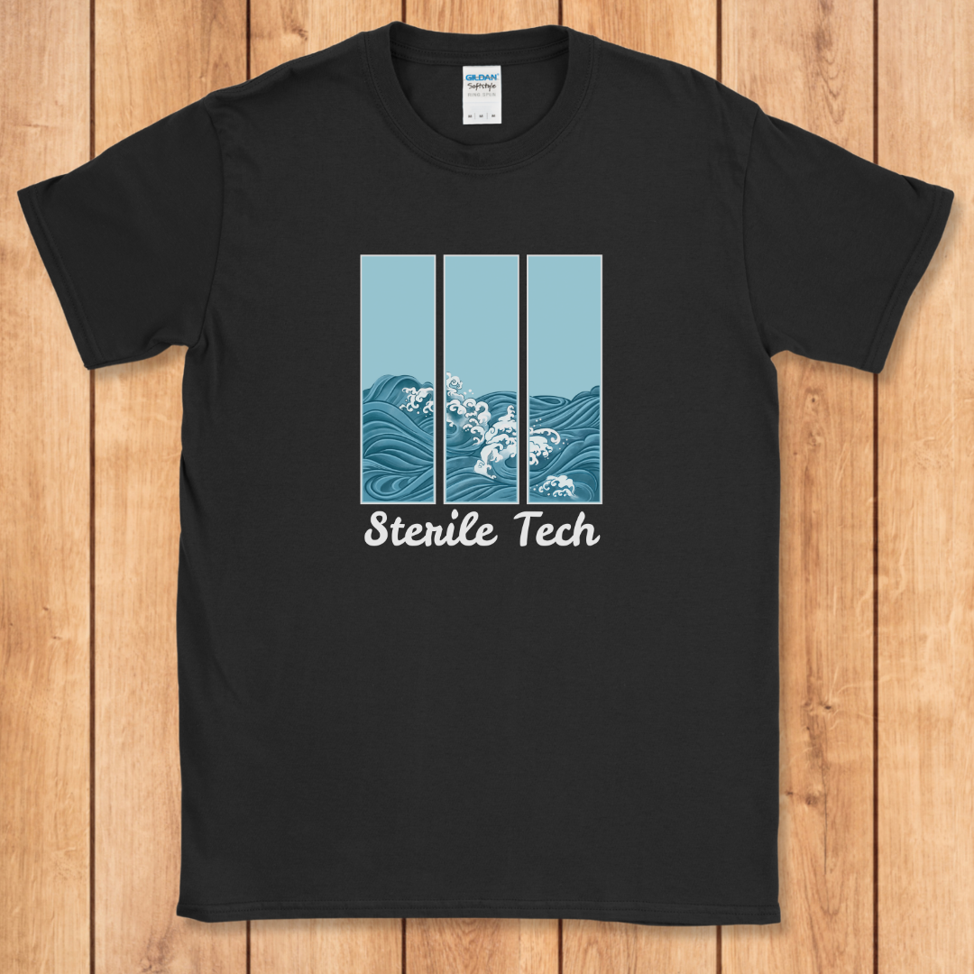 Sterile Tech Ocean Waves T-Shirt