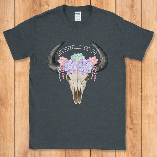 Sterile Tech Cow Skull T-Shirt