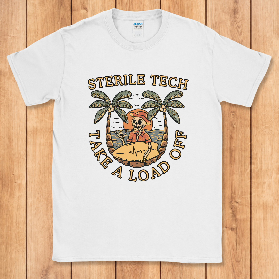 Sterile Tech Surfer Skeleton T-Shirt