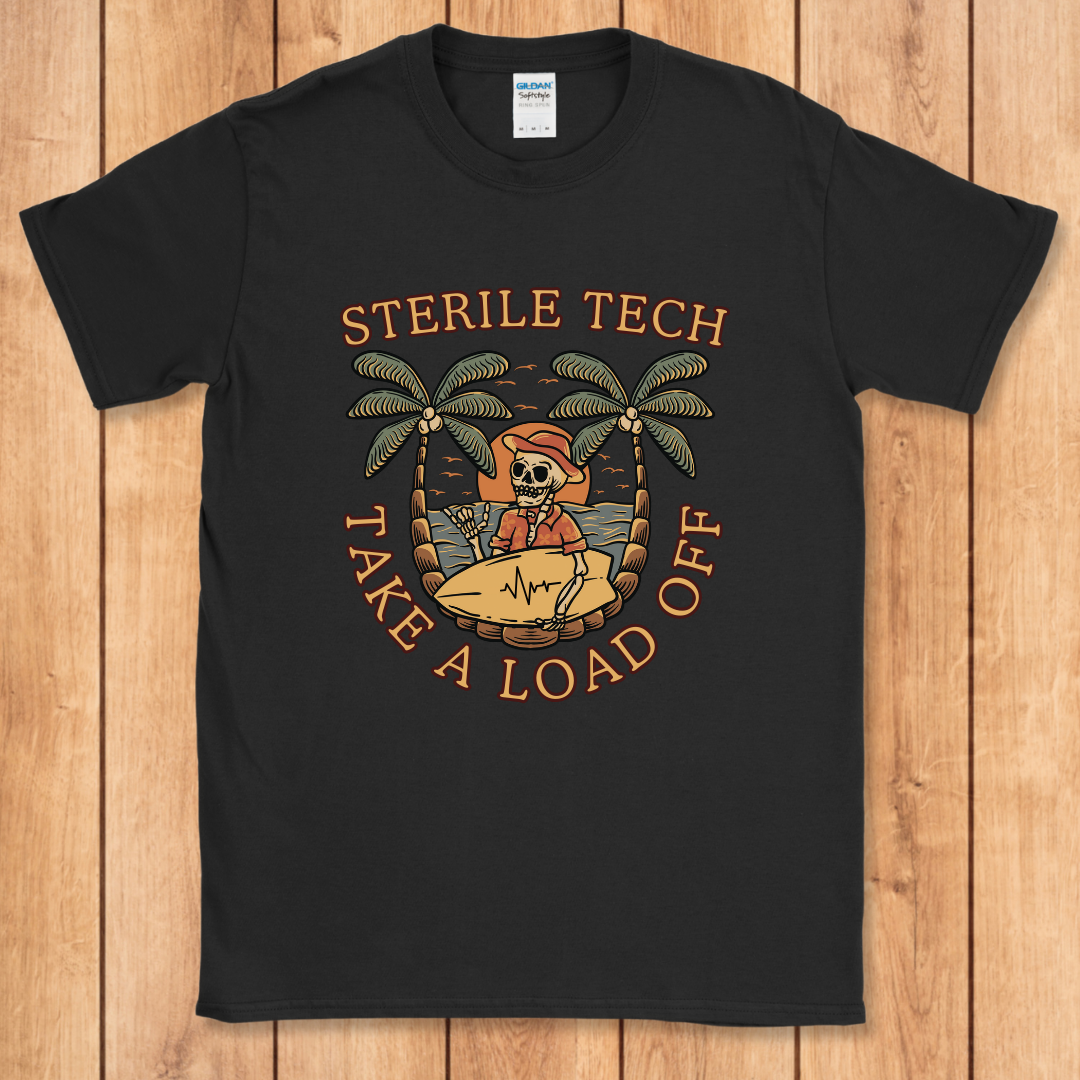Sterile Tech Surfer Skeleton T-Shirt