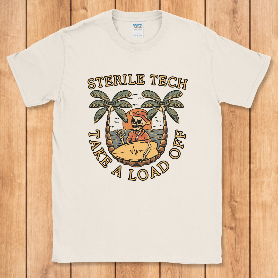 Sterile Tech Surfer Skeleton T-Shirt