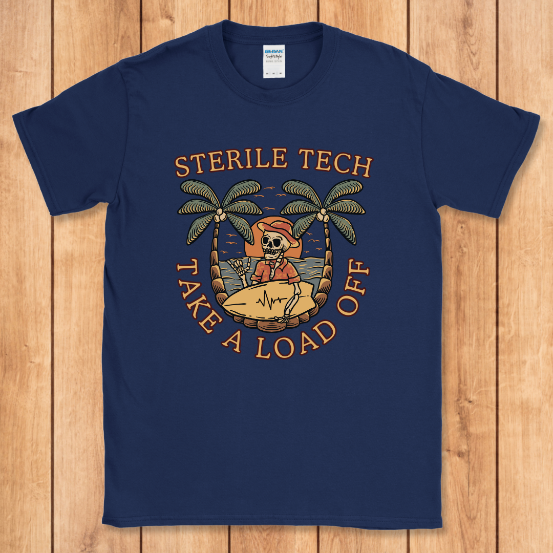 Sterile Tech Surfer Skeleton T-Shirt