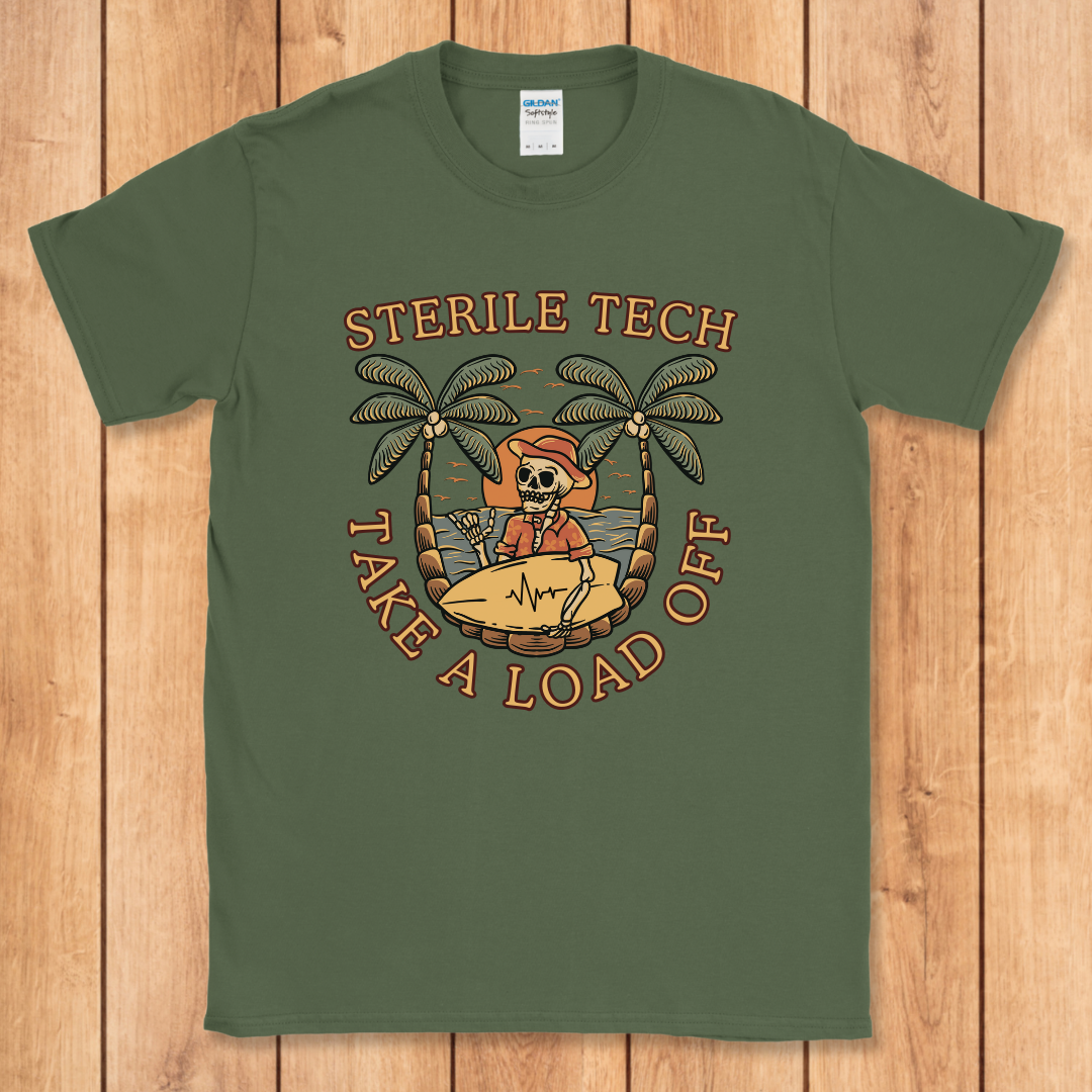 Sterile Tech Surfer Skeleton T-Shirt
