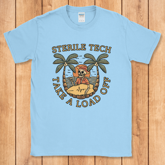 Sterile Tech Surfer Skeleton T-Shirt