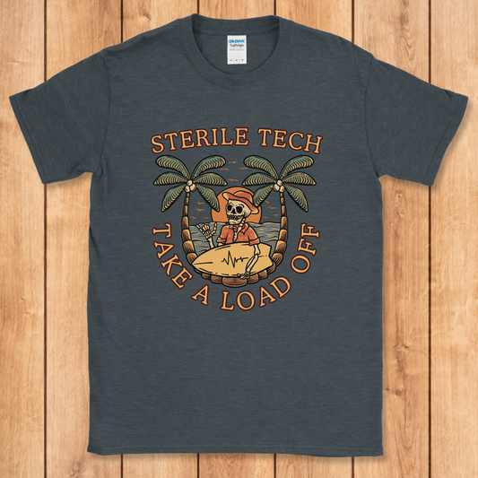 Sterile Tech Surfer Skeleton T-Shirt