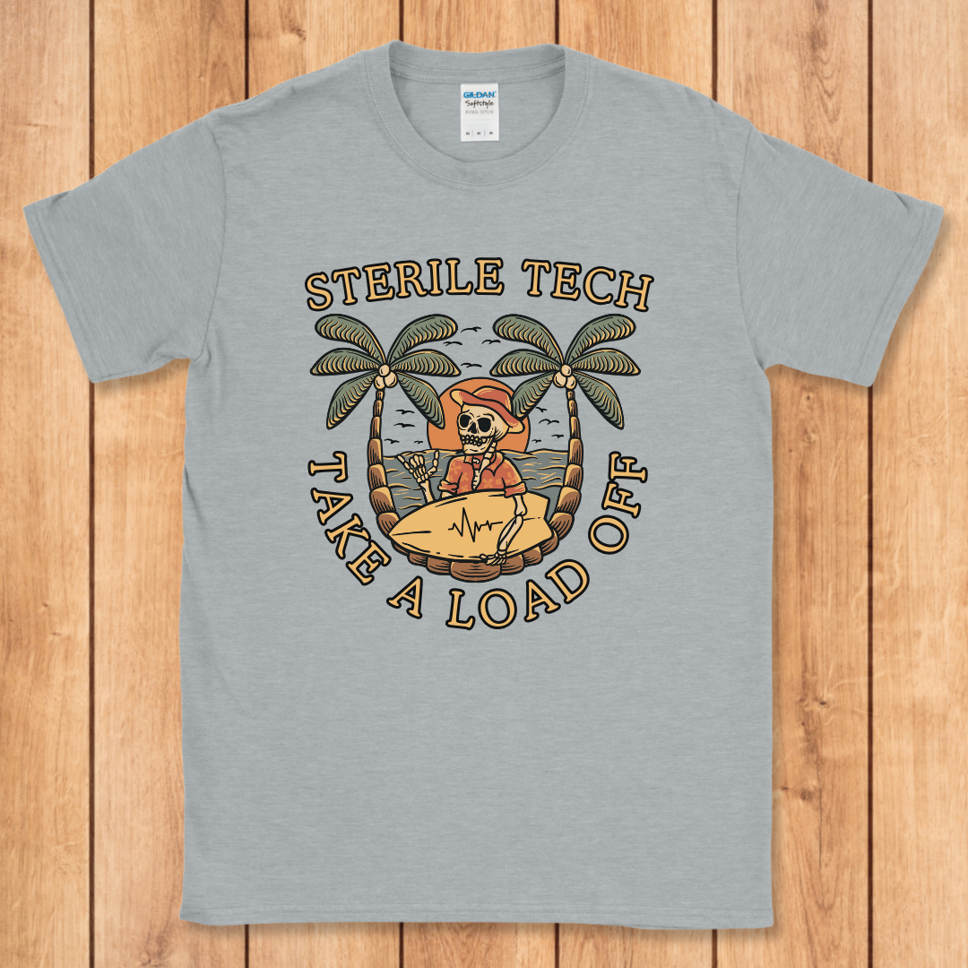 Sterile Tech Surfer Skeleton T-Shirt