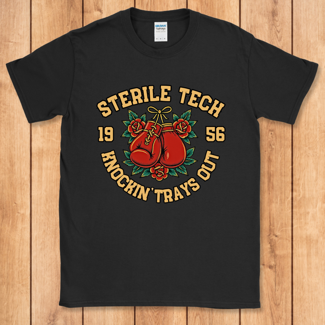 Sterile Tech Boxing Tattoo Style T-Shirt