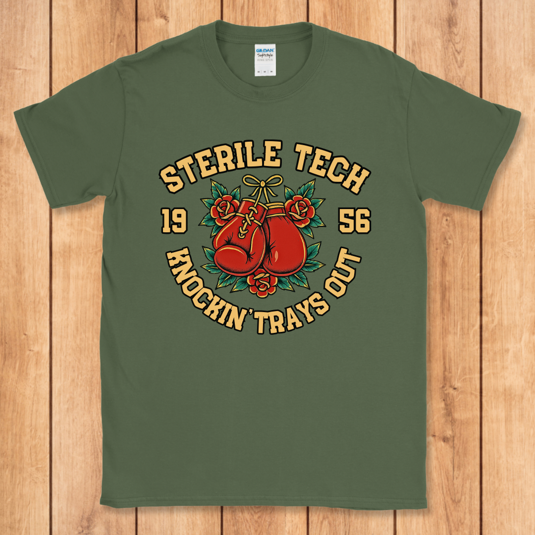 Sterile Tech Boxing Tattoo Style T-Shirt