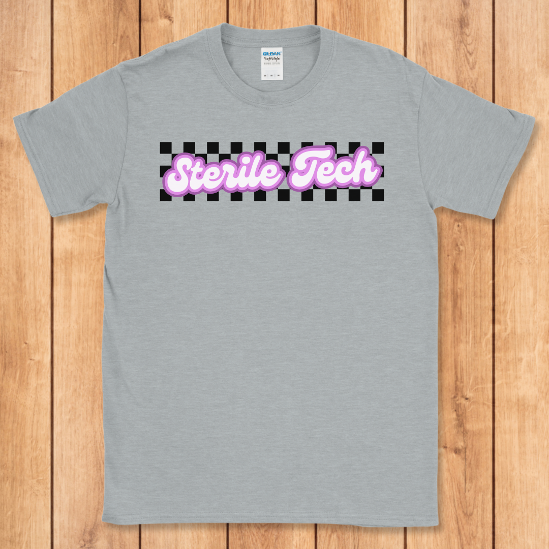 Sterile Tech Retro Checker T-Shirt