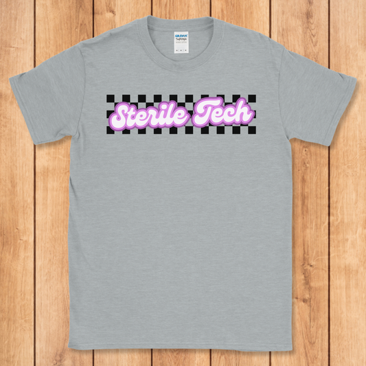 Sterile Tech Retro Checker T-Shirt